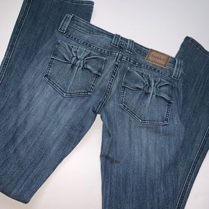 Frankie B Rosie Bow Pocket Jean Medium Wash Size26